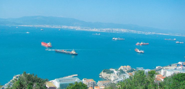 Gibraltar stramtoarea vazuta de sus