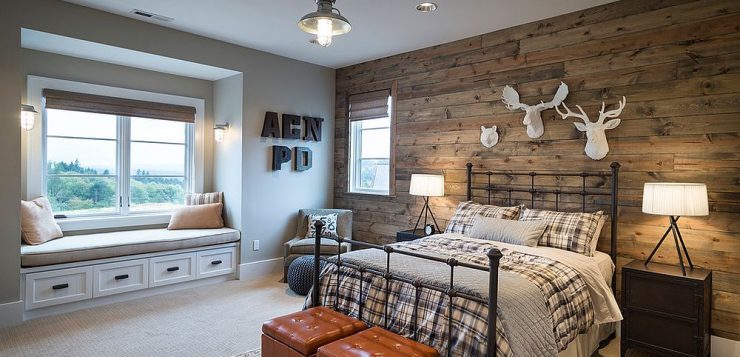 dormitor rustic
